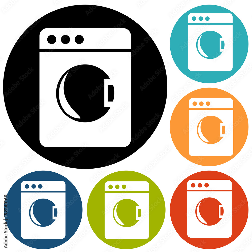 washing machine icon washing machine icon