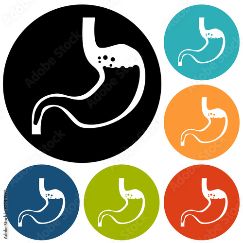 Human stomach symbol