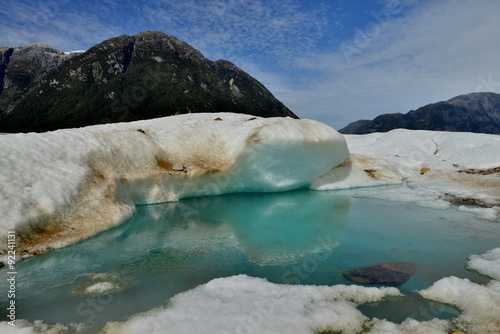 Blue Glaciar Exploradores, Chile. photo
