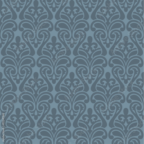 Ikat Damask Seamless Background Pattern