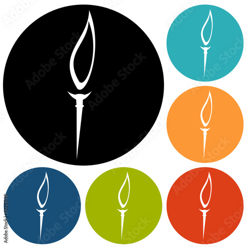 Burning torch icon