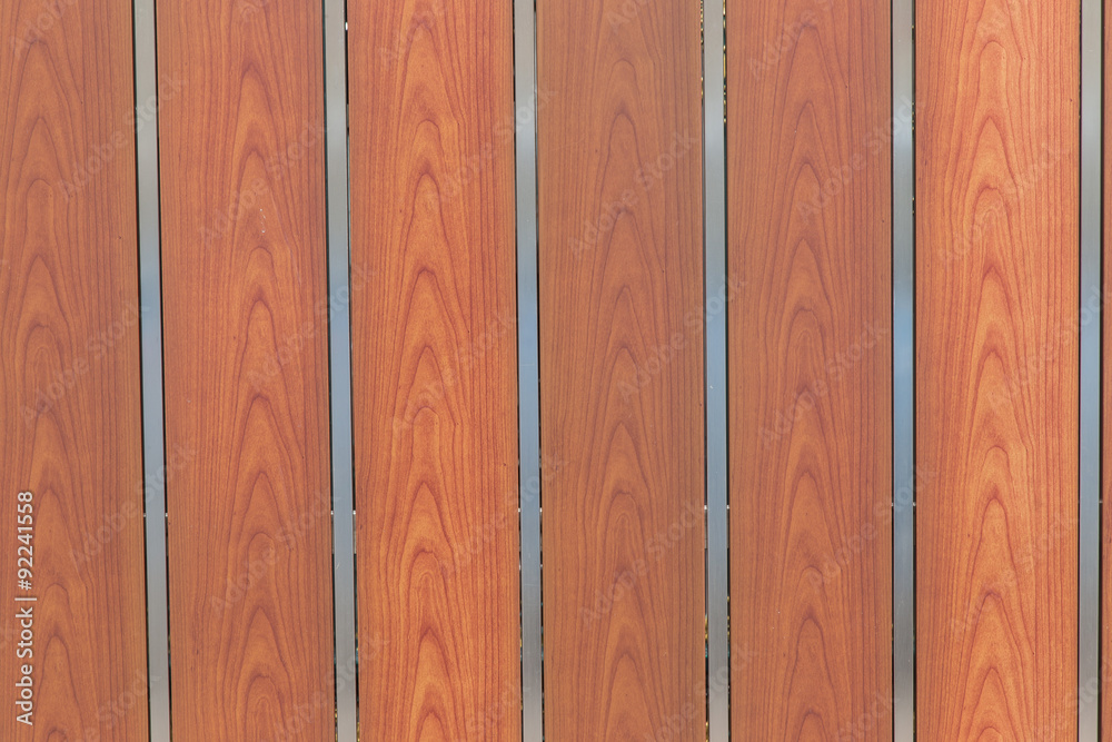 Fototapeta premium Wood pattern with steel line