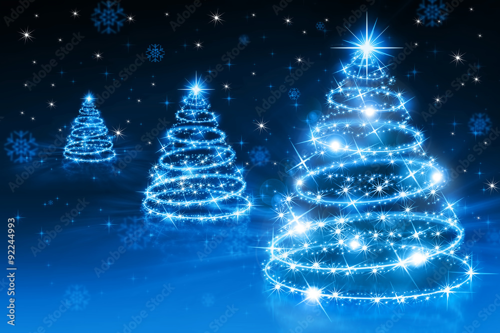 Christmas blue tree Christmas blue tree