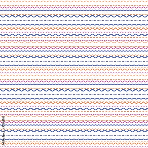 Wavy Horizontal Lines Seamless Pattern