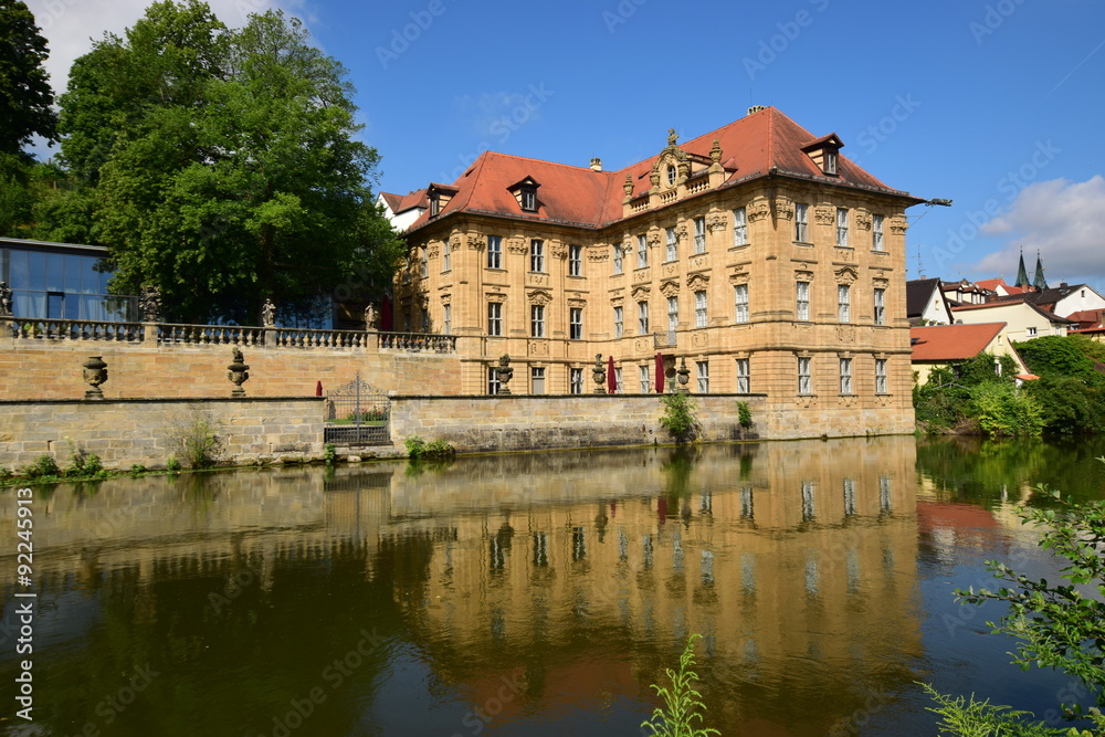 View in the historical town of Bamberg, Bavaria, region Upper Franconia, Germany