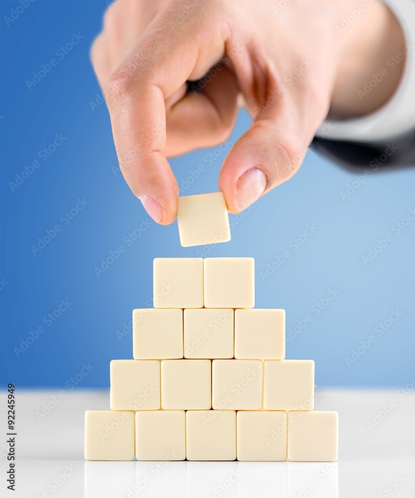 Block pyramid.