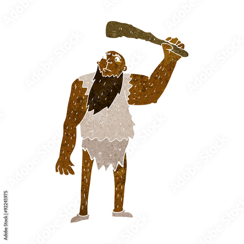 cartoon neanderthal