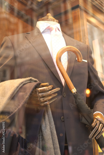Suit on Display in Moorgate, London