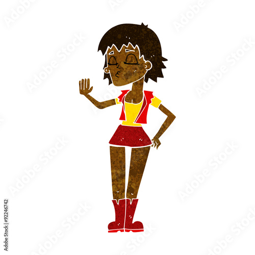 cartoon cool girl