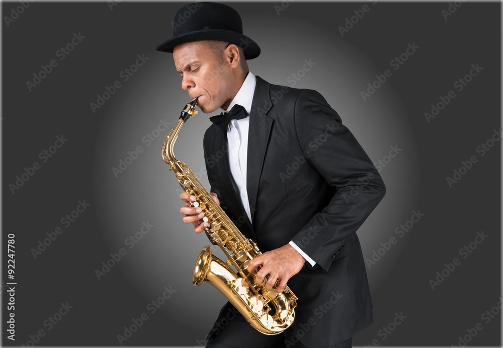 Naklejka premium Jazz sax.