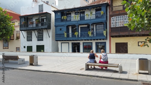 Balcones típicos de Santa Cruz de La Palma (Canarias)