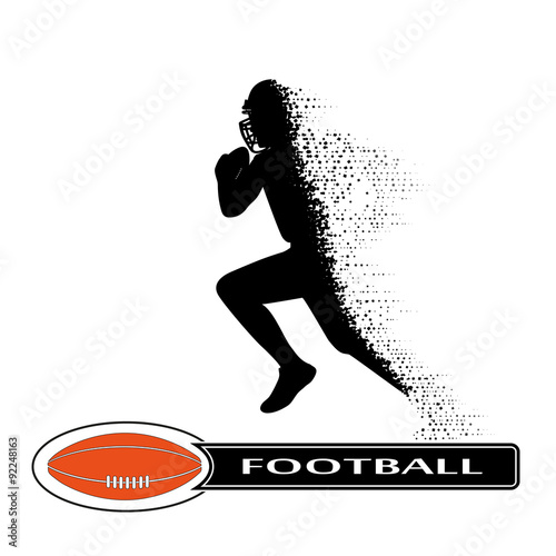 football player collapsing in dynamics on small particles
