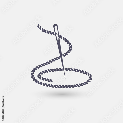 icon a thread with a needle