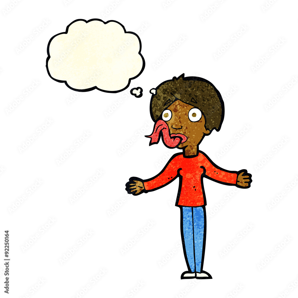 cartoon woman telling lies with thought bubble cartoon woman telling lies with thought bubble