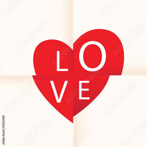 love heart paper background