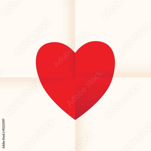 love heart paper background