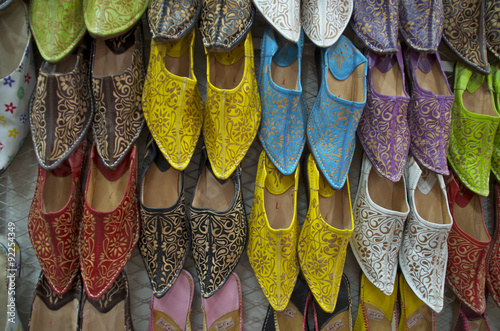 Marrakech - les babouches colorées