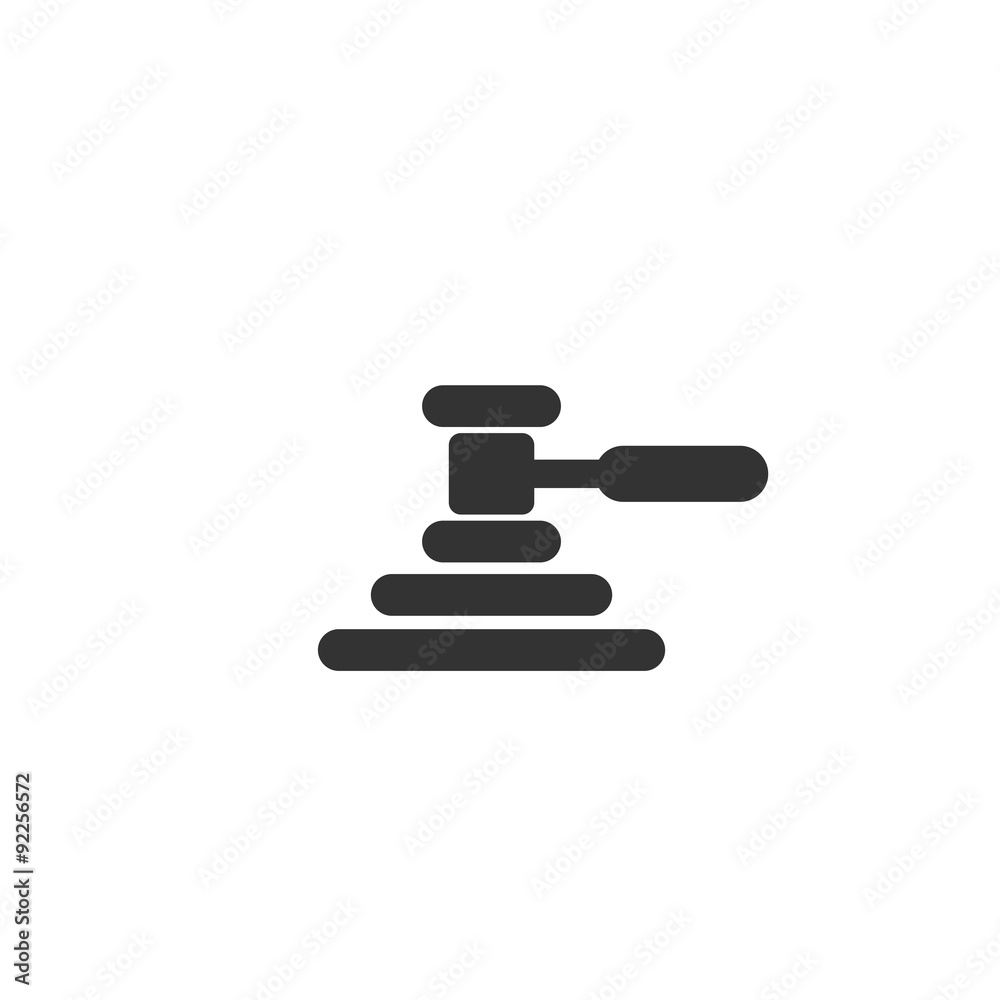 Hammer of justice logo vector de Stock Adobe Stock