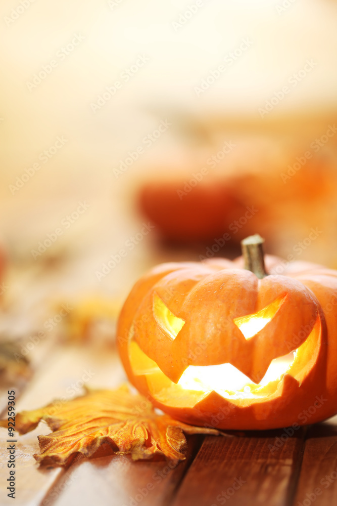 Obraz premium Halloween jack o' lantern background