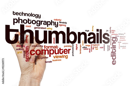 Thumbnail word cloud concept © ibreakstock