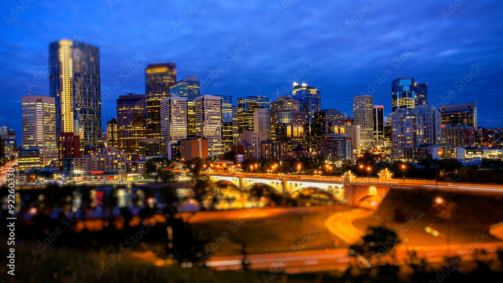 Calgary Skyline at Night