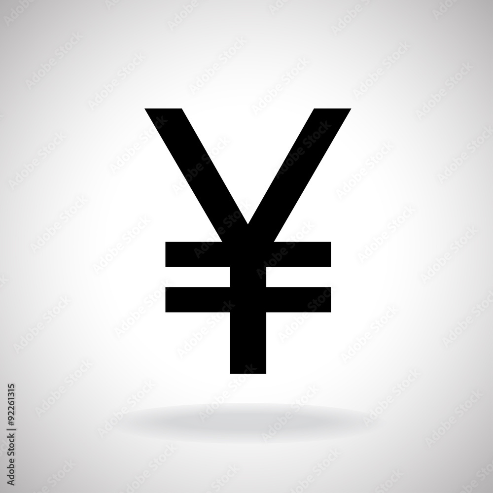 Obraz premium Chinese yuan icon. Vector illustration. Eps 10