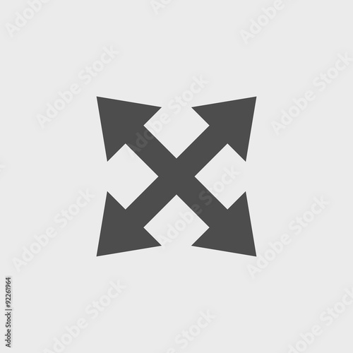 Fullscreen sign icon. Arrows symbol.