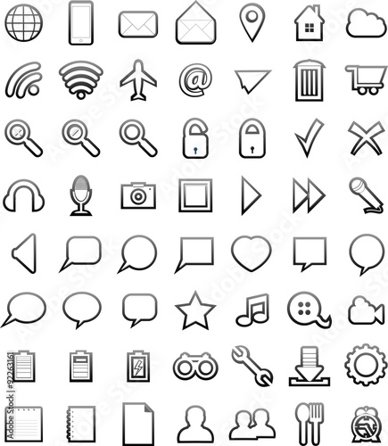 Flat Icons of illustration 