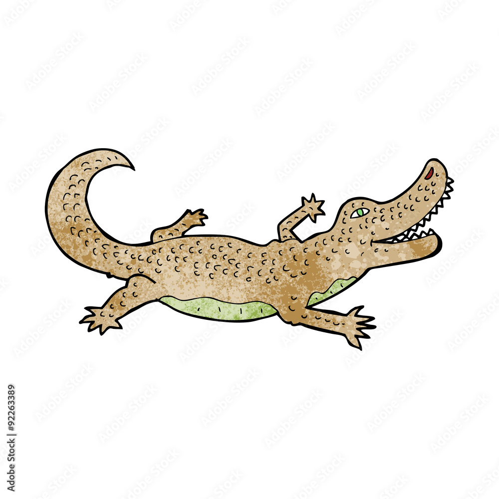Naklejka premium cartoon crocodile