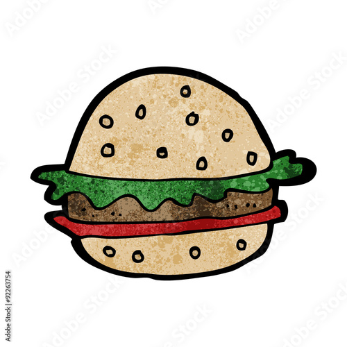 cartoon hamburger