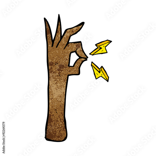 cartoon okay hand gesture