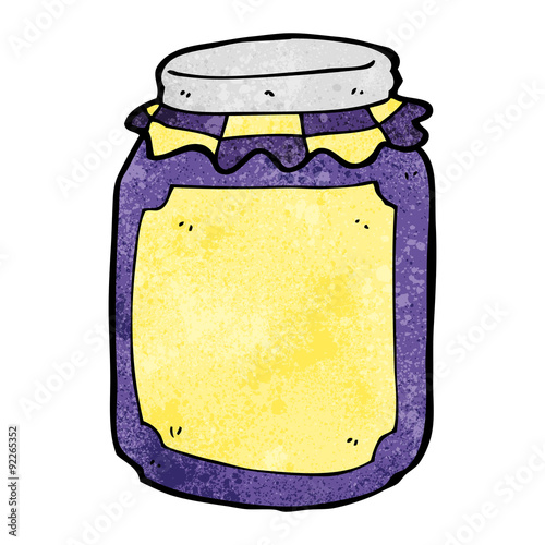 cartoon jar of jam