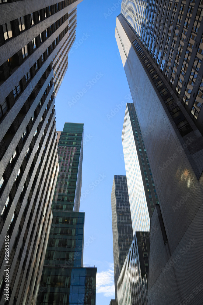 Obraz premium Dark Manhattan Skyscrapers