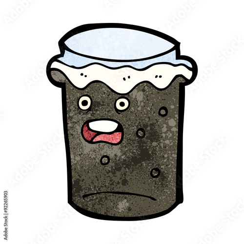 cartoon glass of stout beer