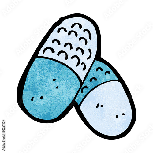 cartoon medical pills