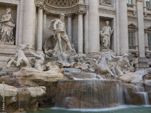 Fontana di Trevi in Rome Italy in the early morning