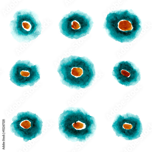 Watercolor Double Spots Pattern