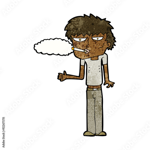 cartoon smoker