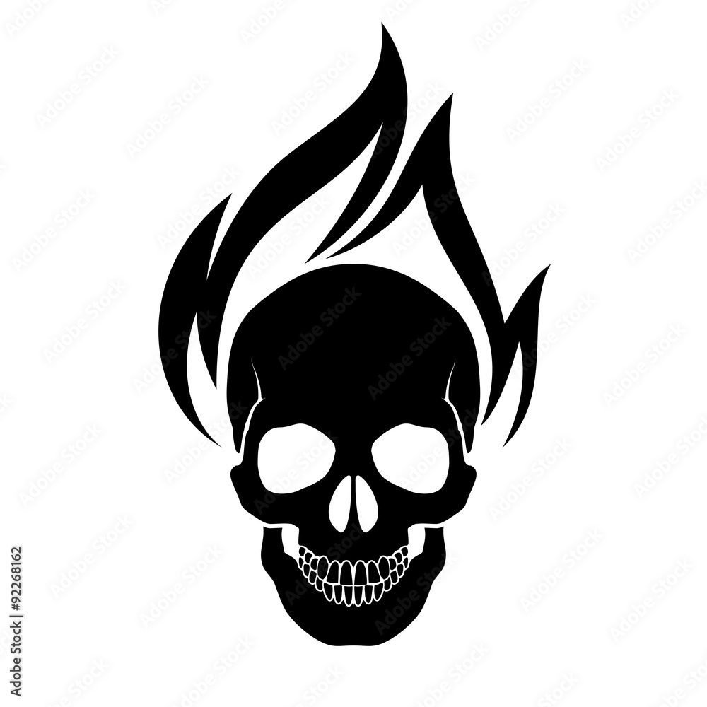 Skull on fire Skull on fire