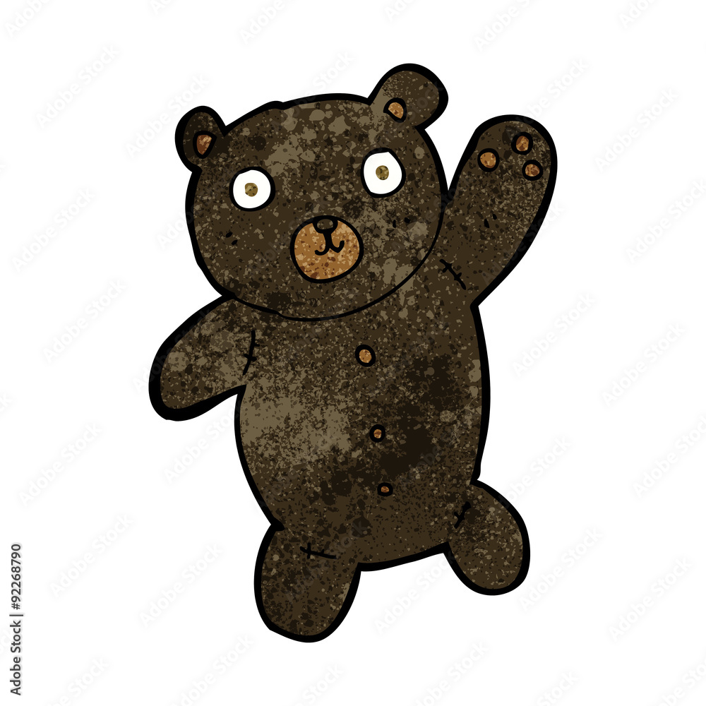 cartoon cute black teddy bear cartoon cute black teddy bear