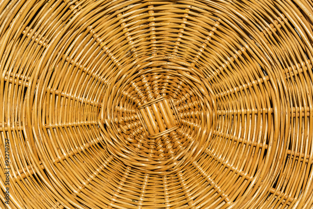 Fototapeta premium Cover from a wicker basket, close up