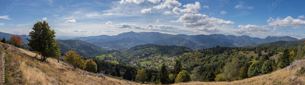 panorama du massif des Vosges