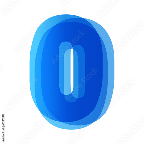 VECTOR NUMBER ICON 0 (blue)