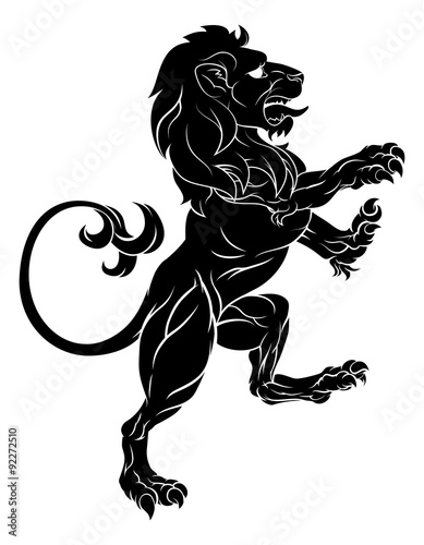 Lion on Hind Legs