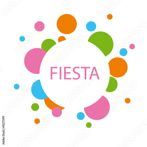 Abstract round vector logo for a holiday