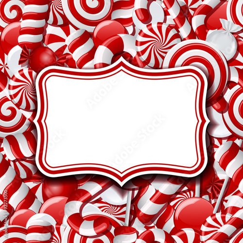 Frame labels on sweet background