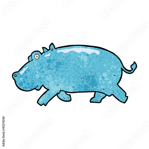 cartoon hippopotamus
