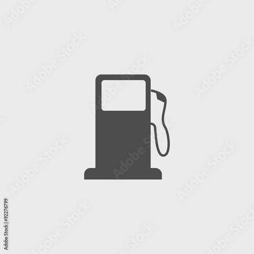 Gasoline pump nozzle sign. Gas station icon.