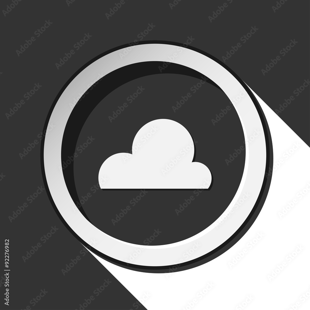 black icon with cloudy and stylized shadow black icon with cloudy and stylized shadow