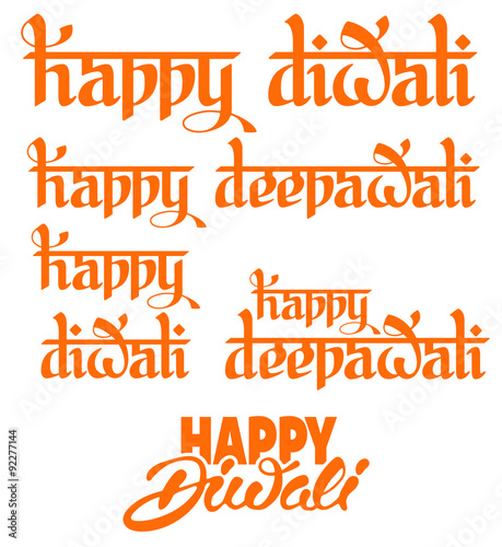 Happy Diwali lettering